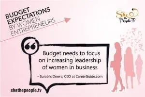 Women Leadership, Budget 2016