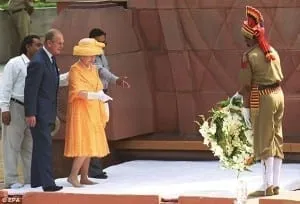 Queen Elizabeth II vistied the jailanwalla bagh in 1997