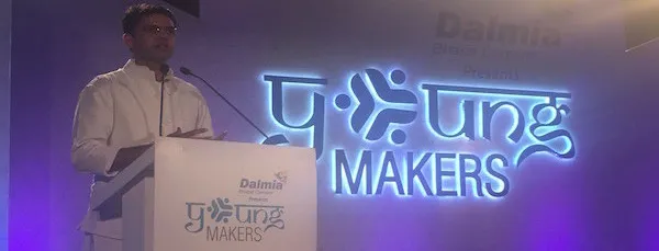 Mr. Sachin Pilot addresses the youth at the Young Makers Conclave in New Delhi.