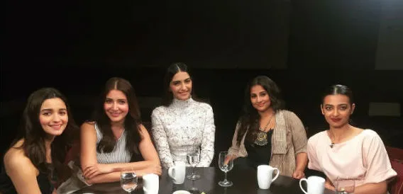 Anushka Sharma, Vidya Balan, Radhika Apte and Alia Bhatt, Sonam Kapoor in v's chat show