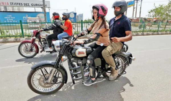First-time women bikers take a spin on Gurgaon roads