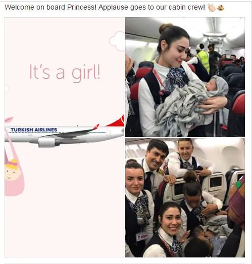 Turkish Airlines Flight Crew Delivers Baby 2