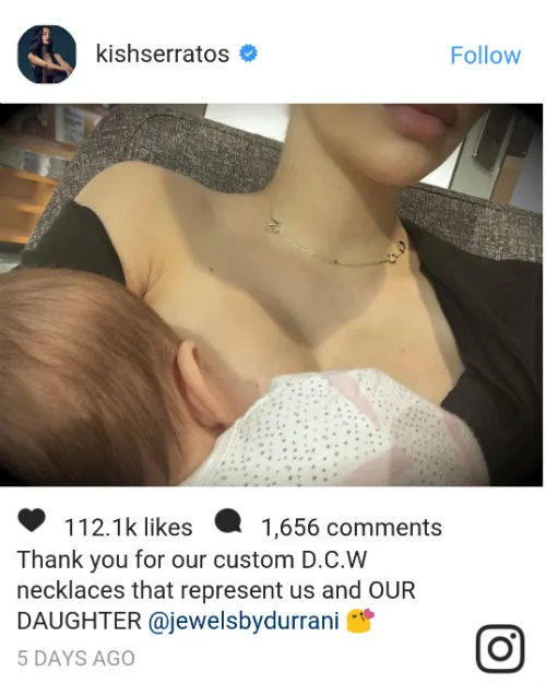 Christian Serratos breastfeeding 2