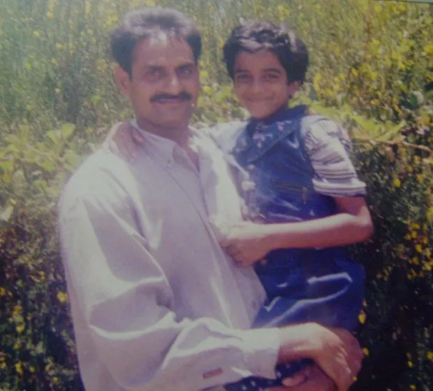 Sindhu in her childhood with her dad PV Ramana