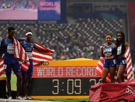 Allyson Felix's 12th gold broke Usain Bolt's record tally of 11 World Athletics Championships golds