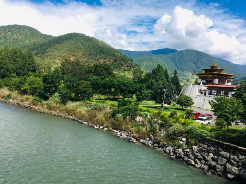 Paro river Bhutan