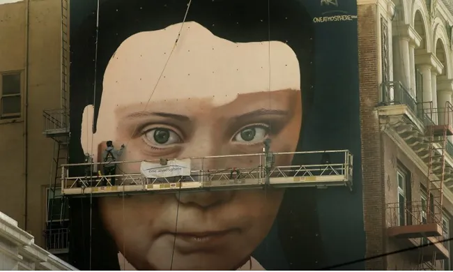 Mural Greta Thunberg