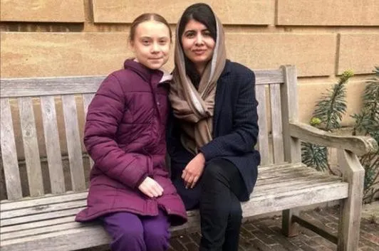 Greta Thunberg Malala Yousafzai