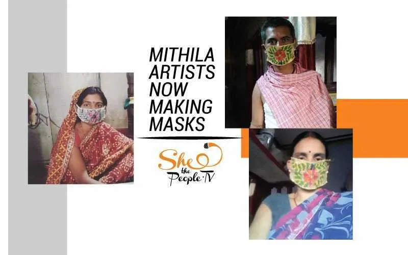 mithila artists masks