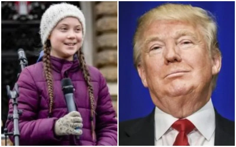 Greta Thunberg bids goodbye to Donald Trump
