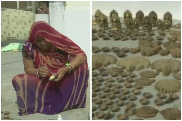 Rural Women Make Eco-friendly Diyas, Sell Them At Low Cost For Diwali.