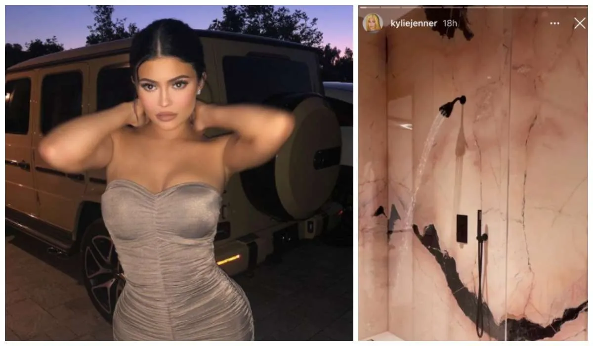 Kylie Jenner Shower, kylie jenner stretch marks
