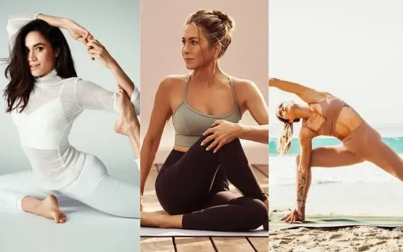 Celebrities who practice yoga