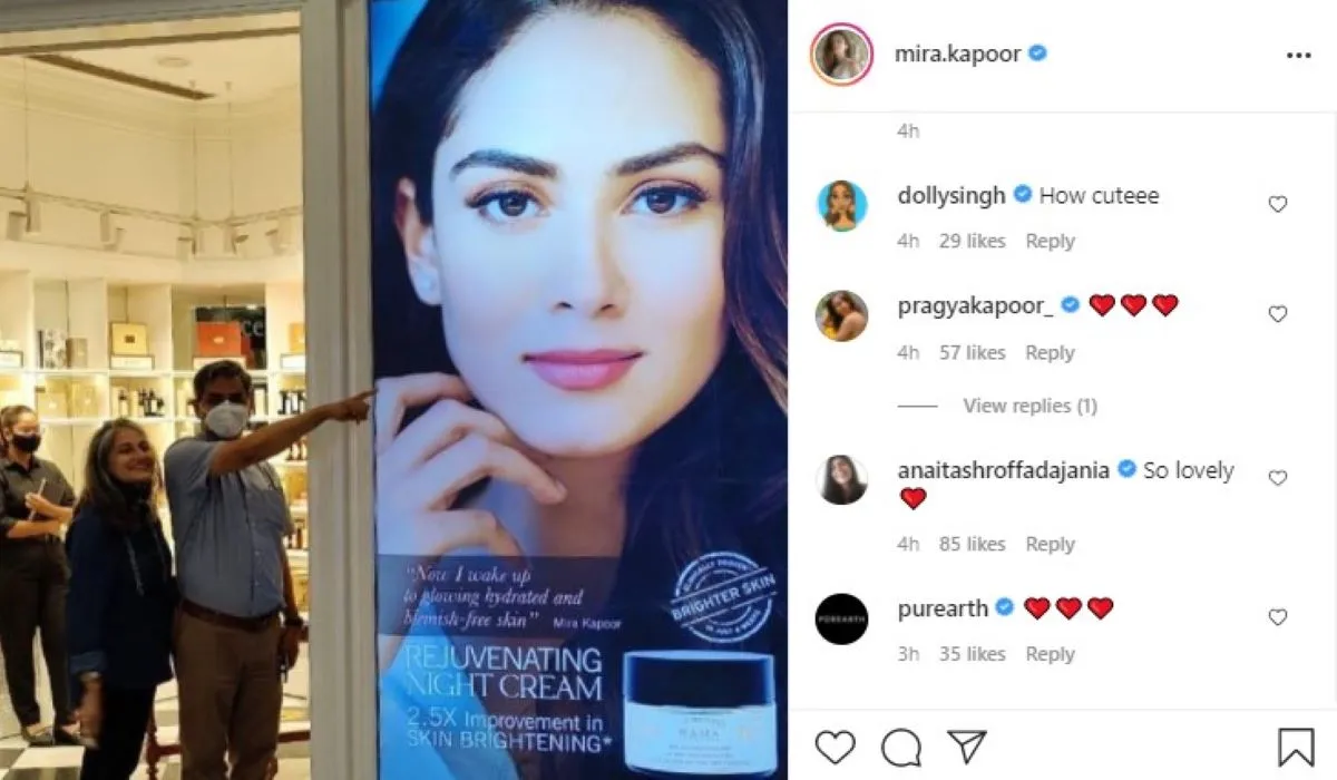 Mira Rajput Parents React Proudly To Their Daughter's Poster At Mall