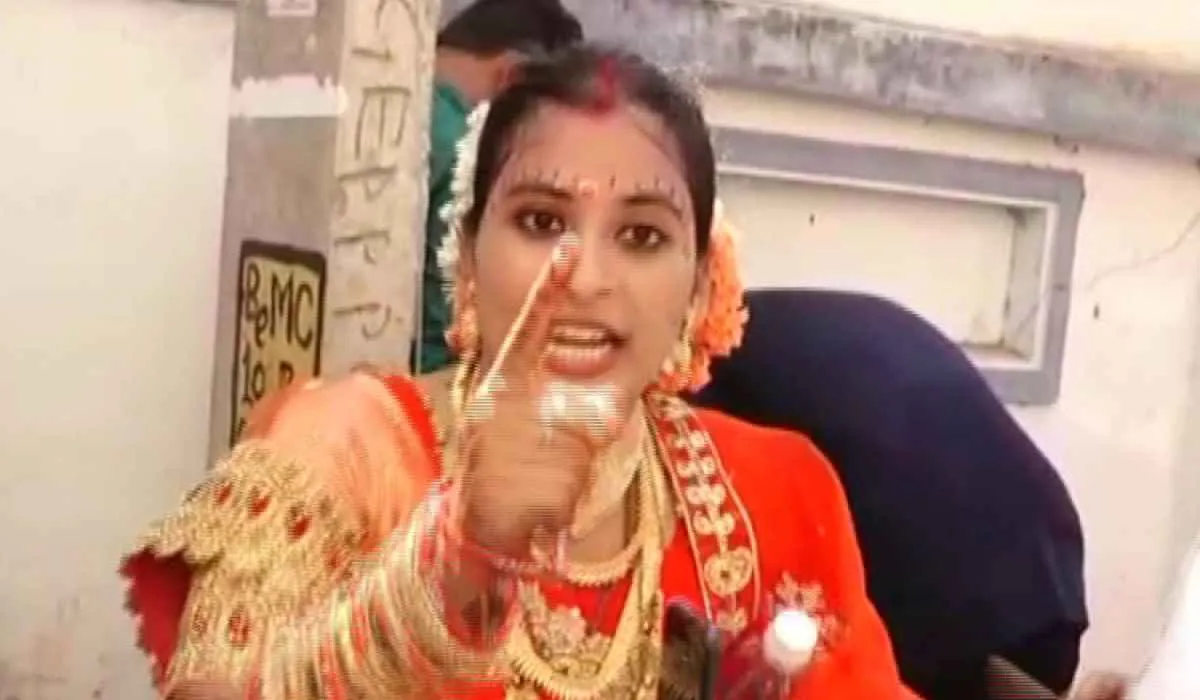 Odisha bride stages dharna