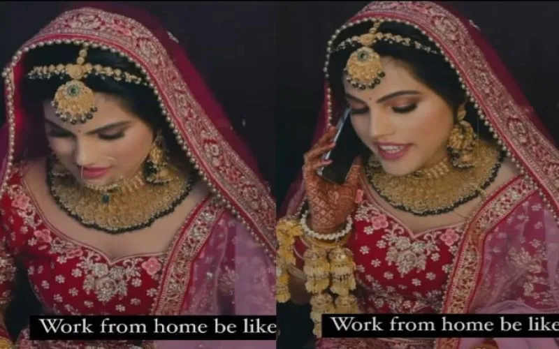 working bride viral video