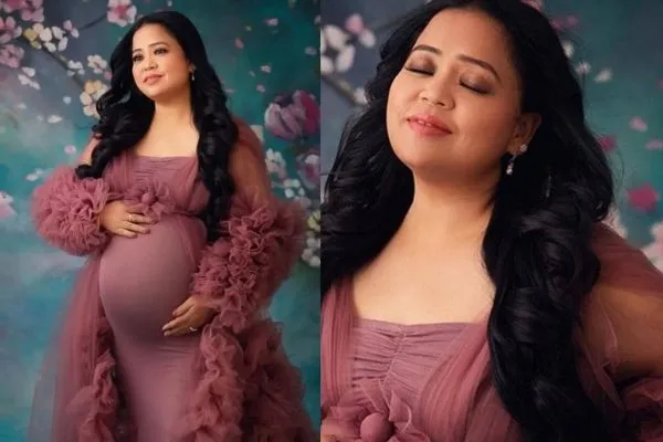 celebrity moms of 2022, Bharti Singh Maternity Shoot Dress