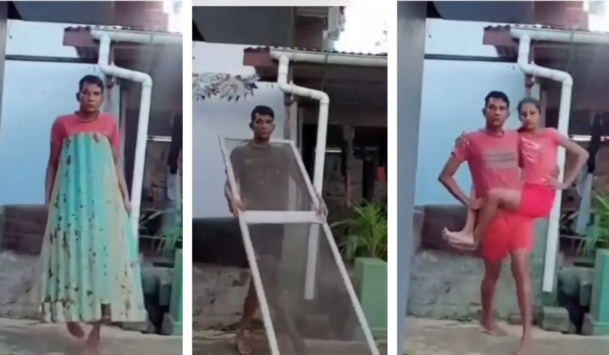 Man's Recreation Of Fashion Shows A Hit On Internet