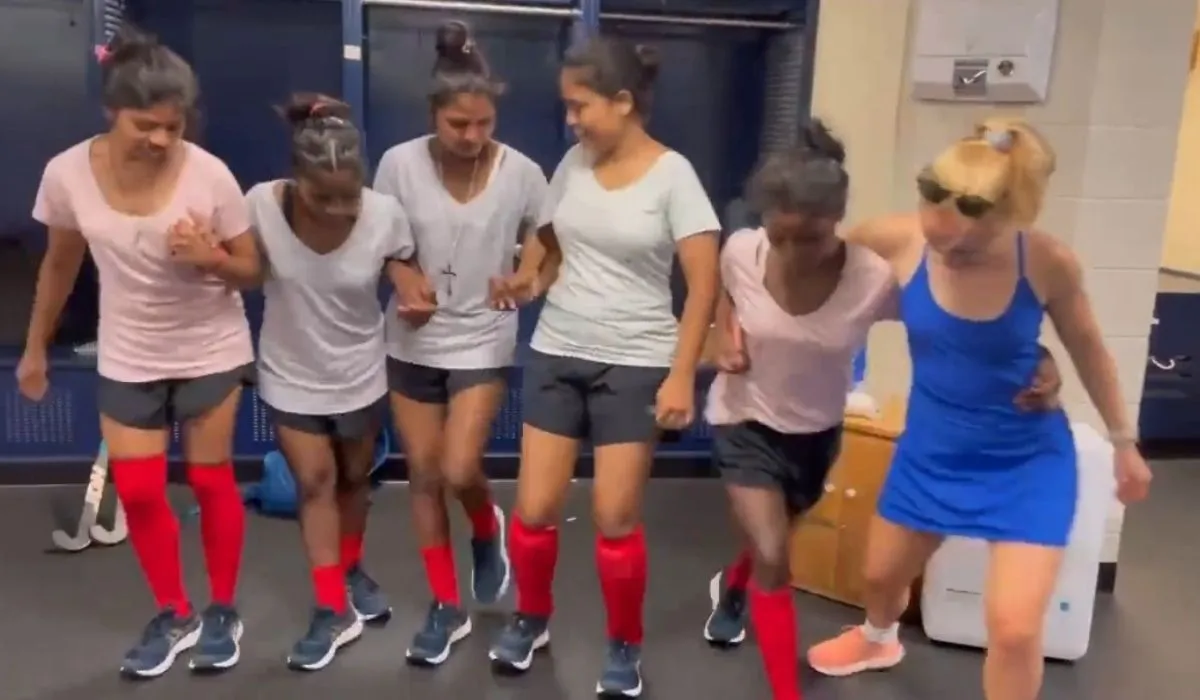 Hockey Players Groove To Indian Folk Song