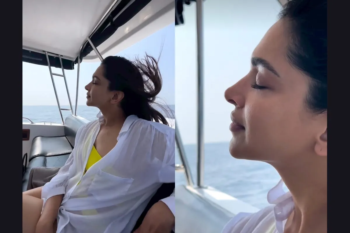 Deepika Padukone On Yacht Ride