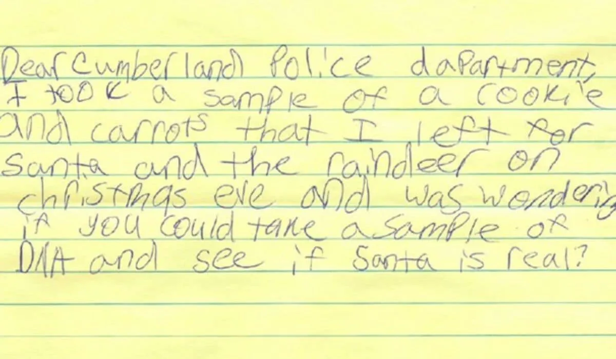 Girl Asks Police To Prove Santa Claus Exists